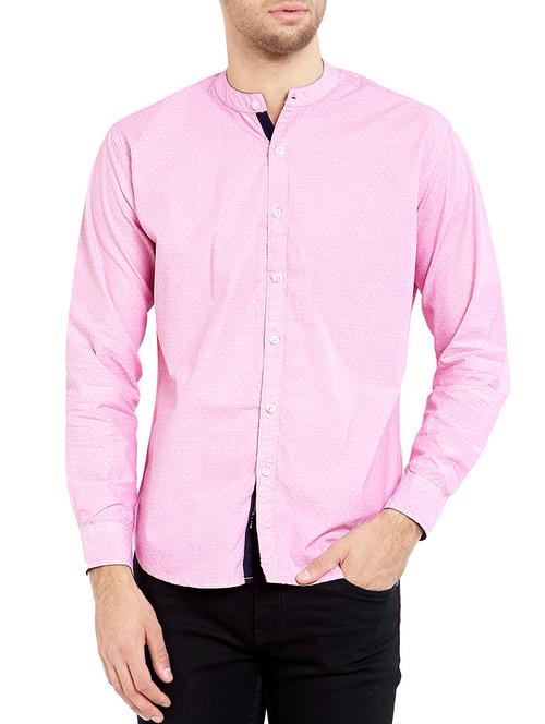 pink cotton casual shirt - 14741551 - Very Small Image - 1