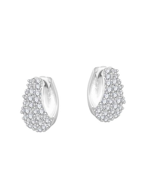 silver metal hoop earrings - 14742490 - Very Small Image - 1