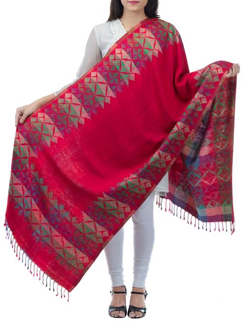 pink viscose shawl - 14742817 - Very Small Image - 1