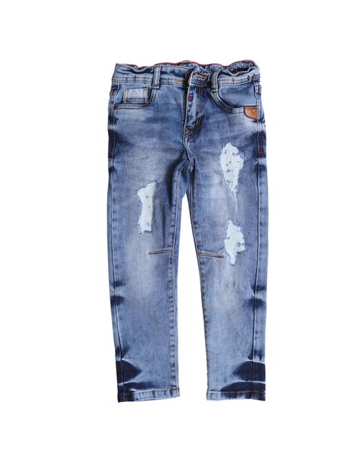 light blue denim distressed jean - 14749637 - Very Small Image - 1