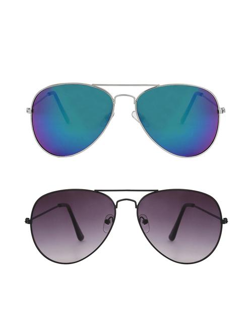 zyaden combo of two aviaor sunglasses - 14749800 - Very Small Image - 1