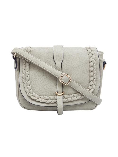 cream leatherette  regular sling bag - 14749961 - Very Small Image - 1