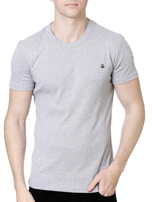 grey cotton t-shirt - 14750053 - Very Small Image - 1