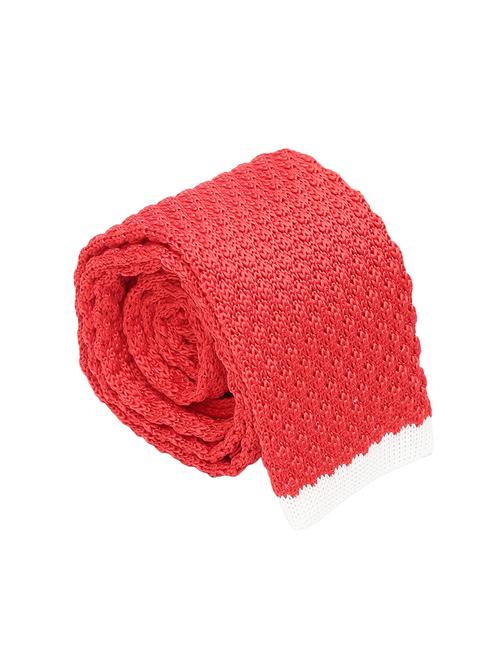 red micro fiber tie with lapelpins and handkerchief - 14750194 - Very Small Image - 1