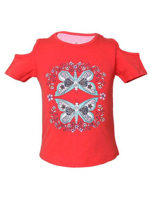 pink cotton  tee - 14750482 - Very Small Image - 1