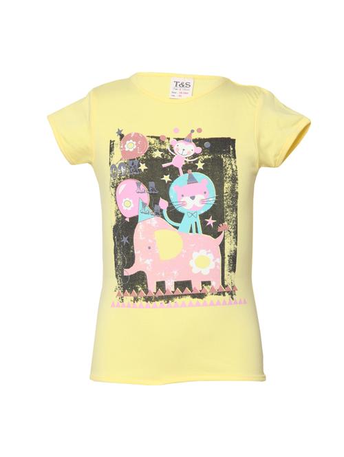 yellow cotton tee - 14750496 - Very Small Image - 1