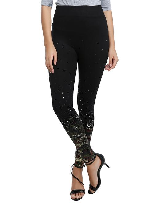 black cotton jeggings - 14751825 - Very Small Image - 1