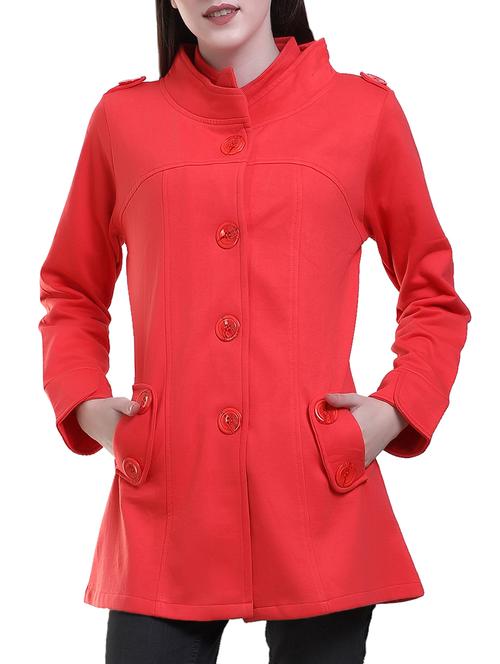 red woolen over coat - 14753642 - Very Small Image - 1