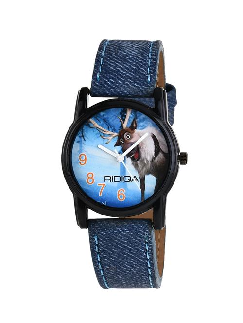 ridiqa blue leather watch - 14754552 - Very Small Image - 1