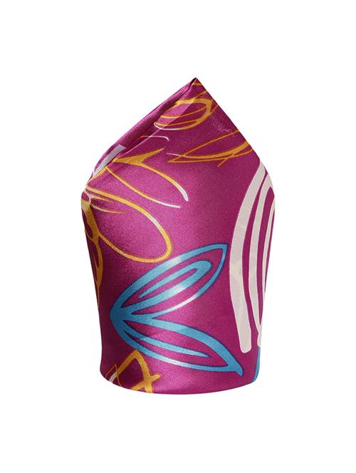 magenta silk pocketsquare - 14754709 - Very Small Image - 1