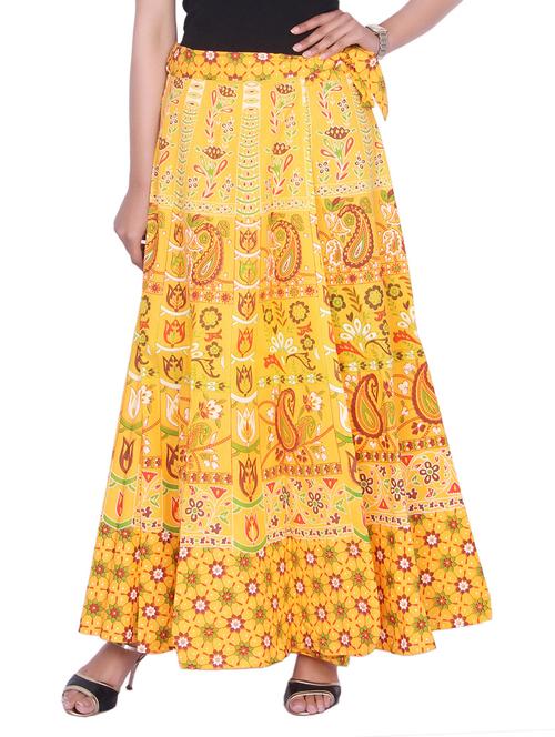 paisley print side knot a-line skirt - 14754794 - Very Small Image - 1