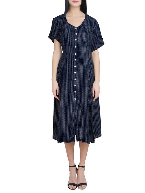 navy blue shirt dress - 14756645 - Very Small Image - 1