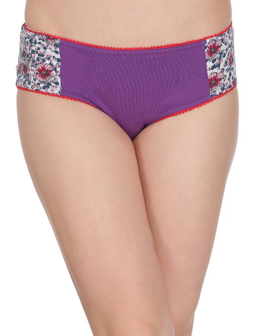 purple cotton hipster panty - 14760337 - Very Small Image - 1