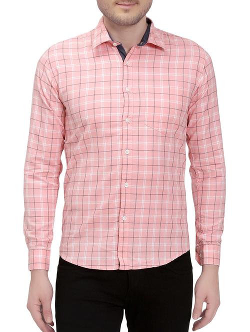 pink cotton casual shirt - 14762031 - Very Small Image - 1