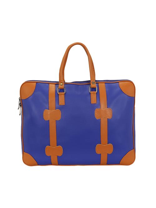 blue leather laptop bag - 14762939 - Very Small Image - 1
