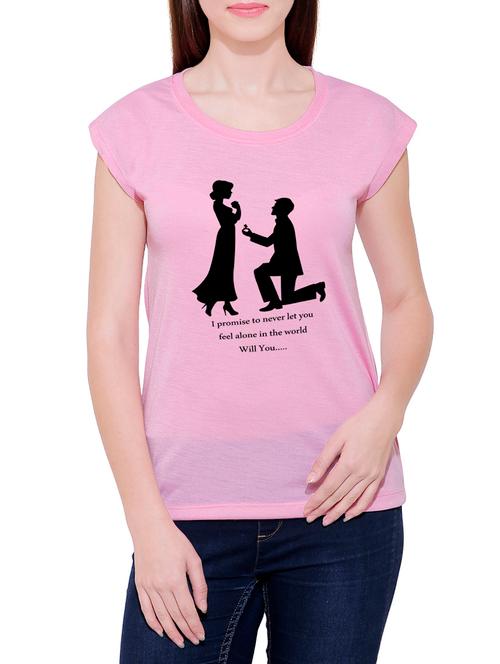 pink cotton tee - 14763599 - Very Small Image - 1