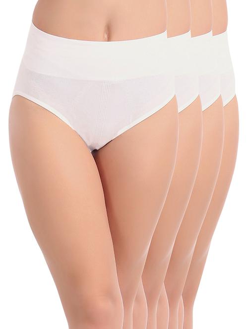 set of 4 white hipster panty - 14765957 - Very Small Image - 1