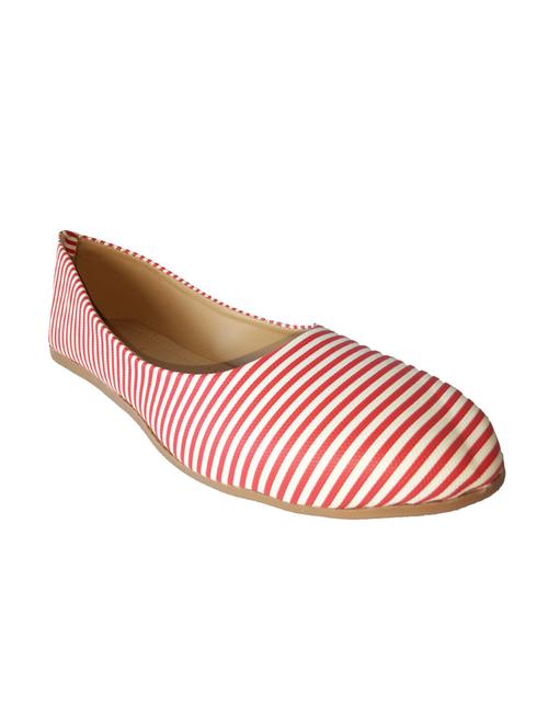 red faux leather ballerina - 14770696 - Very Small Image - 1