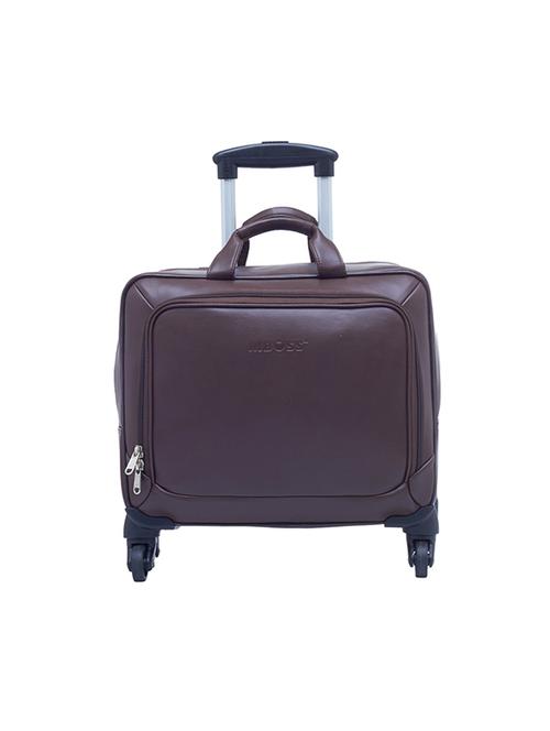brown leatherette (pu) trolleybag - 14773979 - Very Small Image - 1