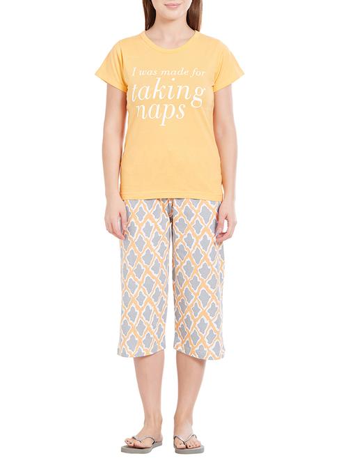 printed nightwear capri set  - 14776626 - Very Small Image - 1