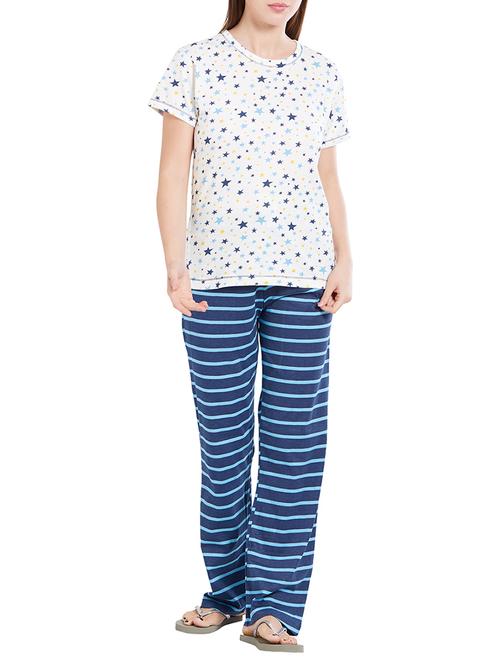 white nightwear pyjama set - 14776647 - Very Small Image - 1