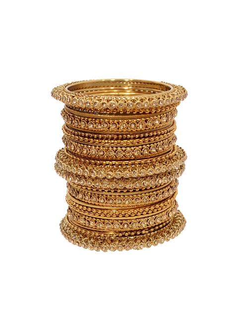 gold tone stone bangles - 14776849 - Very Small Image - 1