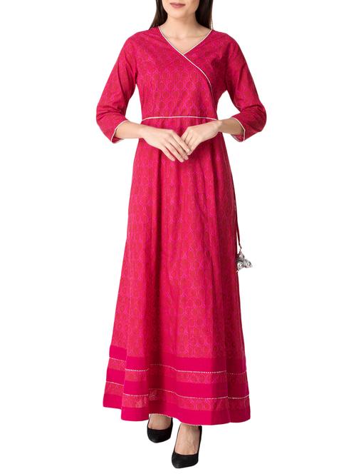 printed  a-line kurta - 14778999 - Very Small Image - 1