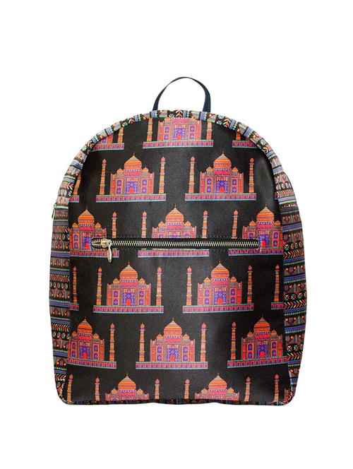 black polyester fashion backpack - 14781709 - Very Small Image - 1