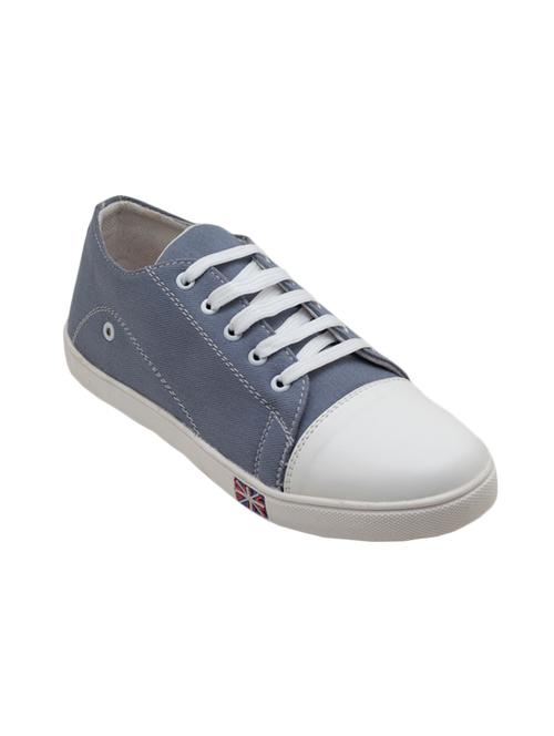 grey Canvas lace up sneaker - 14782107 - Very Small Image - 1