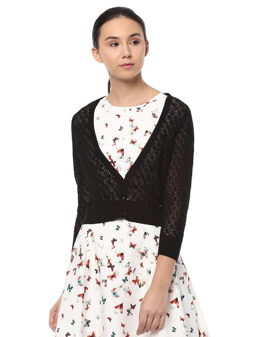 black cotton shrug - 14782420 - Very Small Image - 1