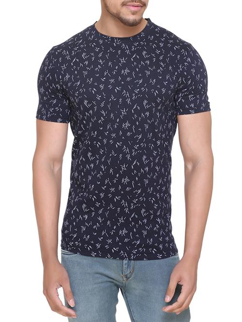 navy blue cotton t-shirt - 14783264 - Very Small Image - 1
