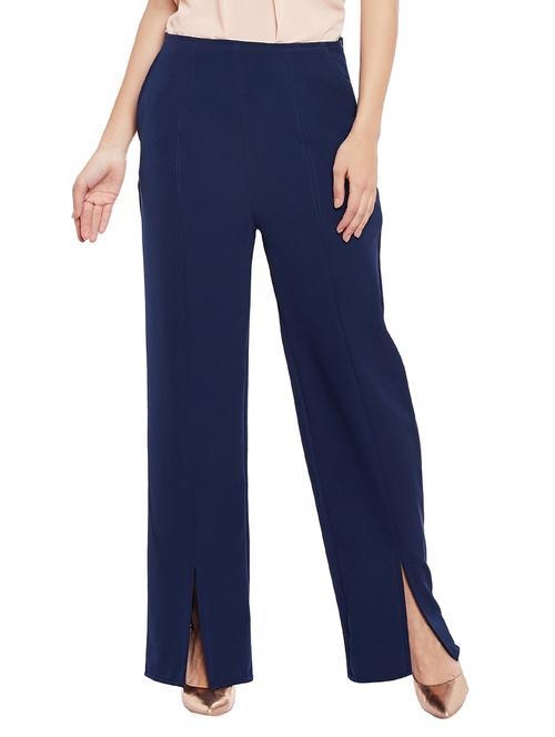 front slit wide leg trouser - 14784678 - Very Small Image - 1