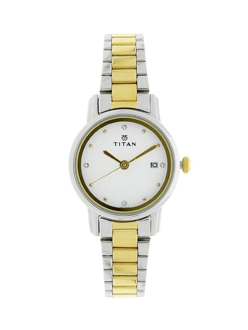 titan white dial  watch for women - 2572bm01 - 14784869 - Very Small Image - 1