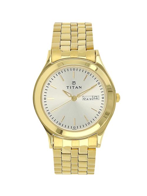 titan silver dial  watch for men - 1648ym04 - 14785107 - Very Small Image - 1