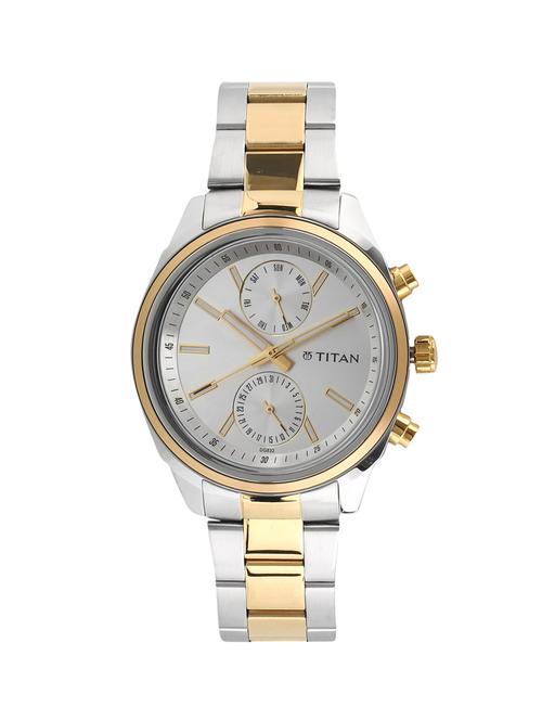 titan silver dial  watch for men - 1733bm01 - 14785191 - Very Small Image - 1