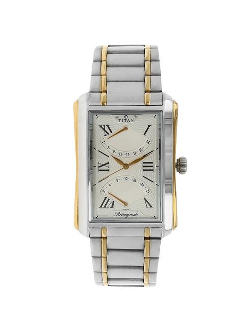 titan silver dial  watch for men - 1694bm01 - 14785217 - Very Small Image - 1