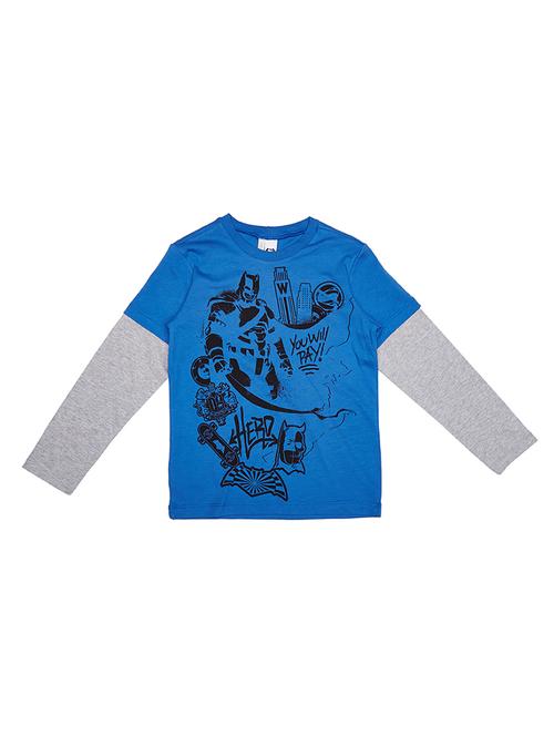 blue cotton t-shirt - 14787734 - Very Small Image - 1