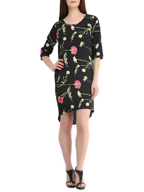 black floral high low dress - 14789727 - Very Small Image - 1