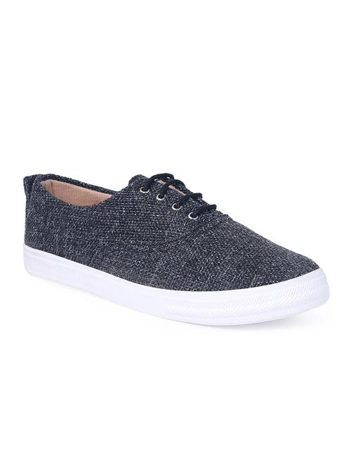 black canvas laceup sneakers - 14789745 - Very Small Image - 1