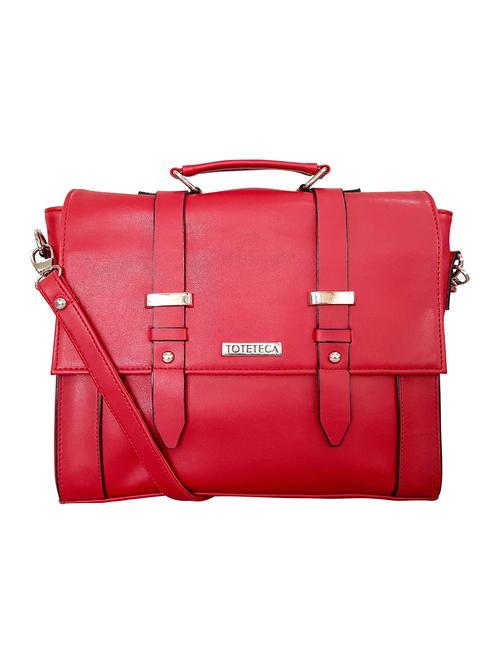 red leatherette  regular sling bag - 14790023 - Very Small Image - 1