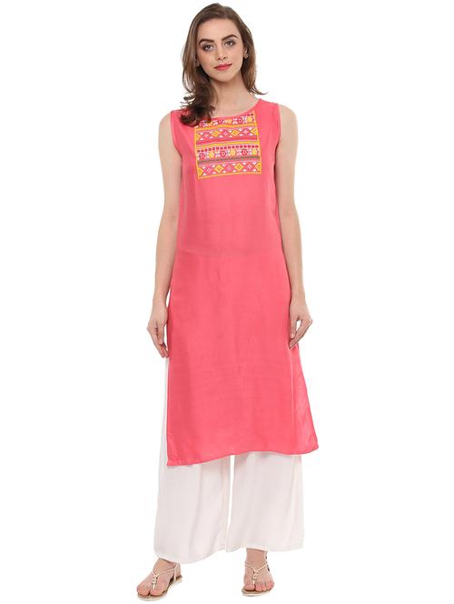 women's straight kurta - 14790100 - Very Small Image - 1