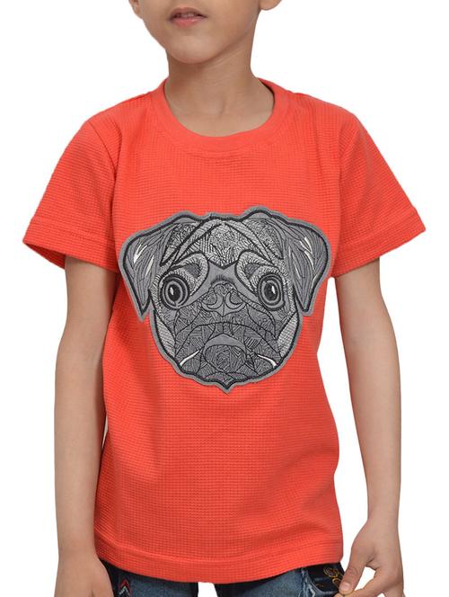 round neck quirky patched t-shirt - 14791324 - Very Small Image - 1