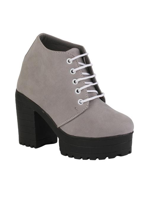 grey suede ankle  boot - 14791345 - Very Small Image - 1