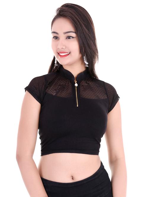 black woven blouse - 14792089 - Very Small Image - 1