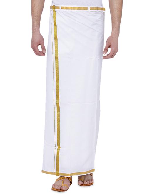 white cotton lungi - 14792771 - Very Small Image - 1