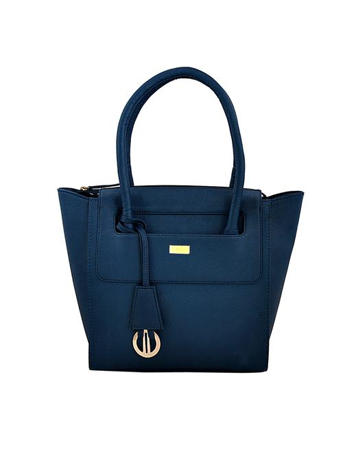 blue leatherette  regular handbag - 14793595 - Very Small Image - 1