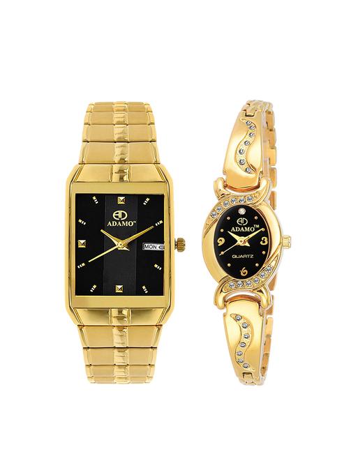 adamo enchant couple's wrist watch 9151-2468ym02 - 14794907 - Very Small Image - 1