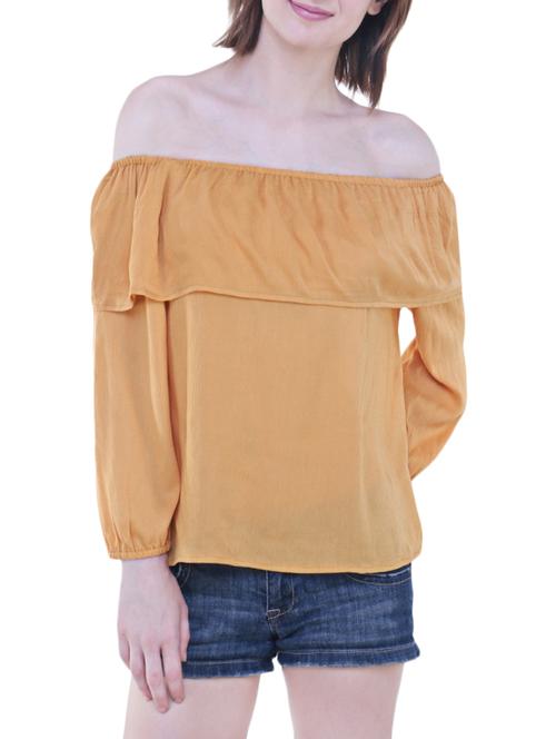 long sleeved off shoulder top - 14797172 - Very Small Image - 1