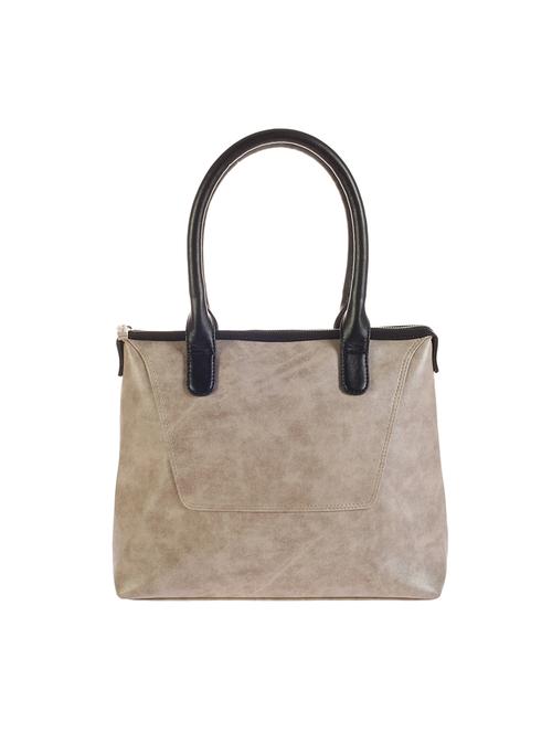 beige leatherette  regular handbag - 14797465 - Very Small Image - 1