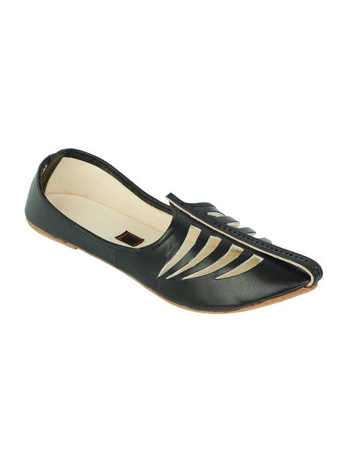 black leather slip on juti - 14799591 - Very Small Image - 1